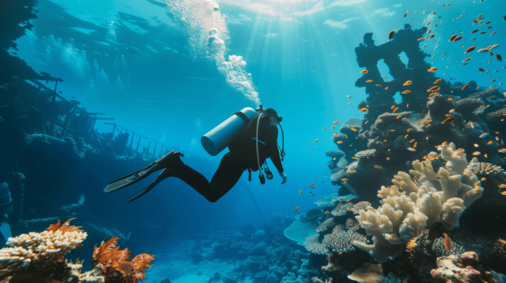 Scuba diving it is the best recreational activities underwater